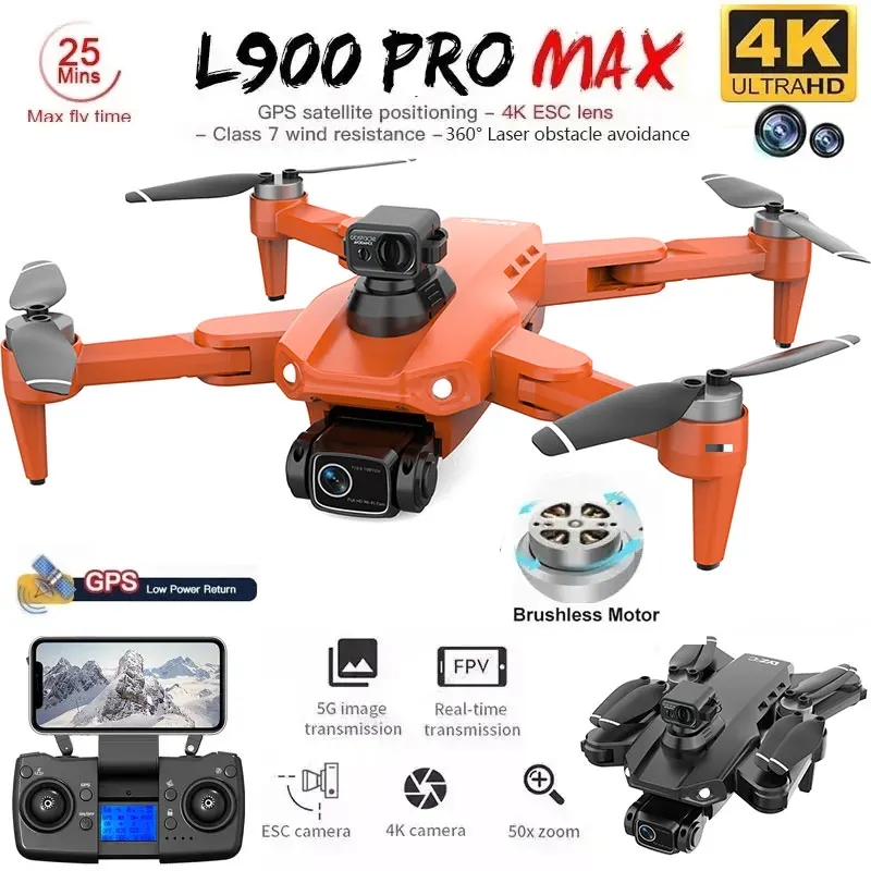 Rc Helicopter Electric - L900 Pro MAX GPS โดรน 4K