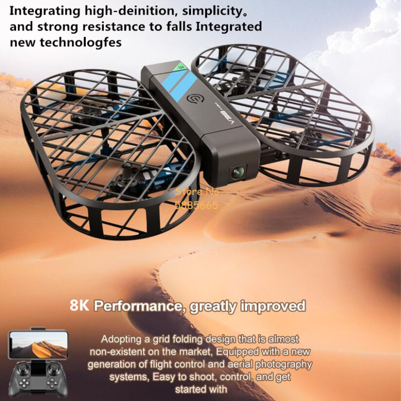 Rc Helicopter Mini - กล้อง 8K HD 360 ° การป้องกัน