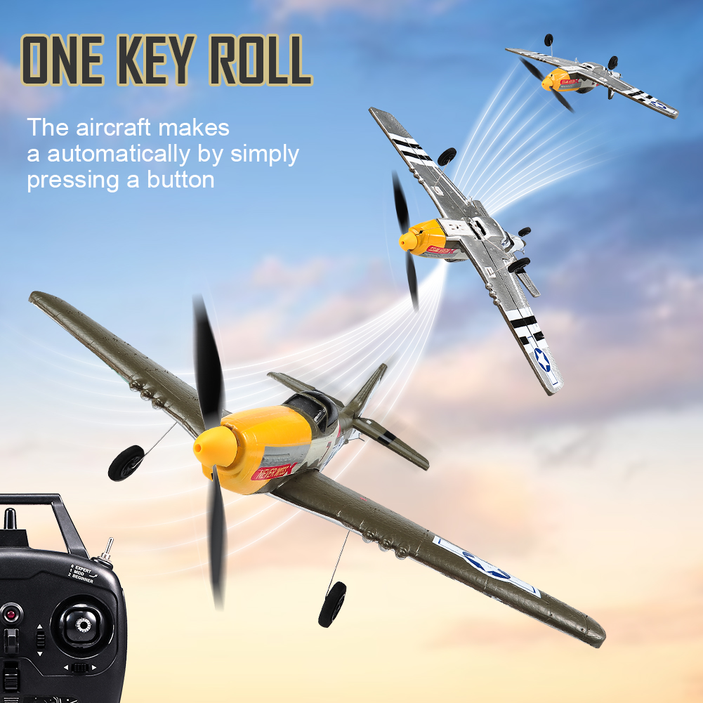 RC เครื่องบิน P51 Mustang 2.4G - Rc Helicopter Gyro บทวิจารณ์และราคา