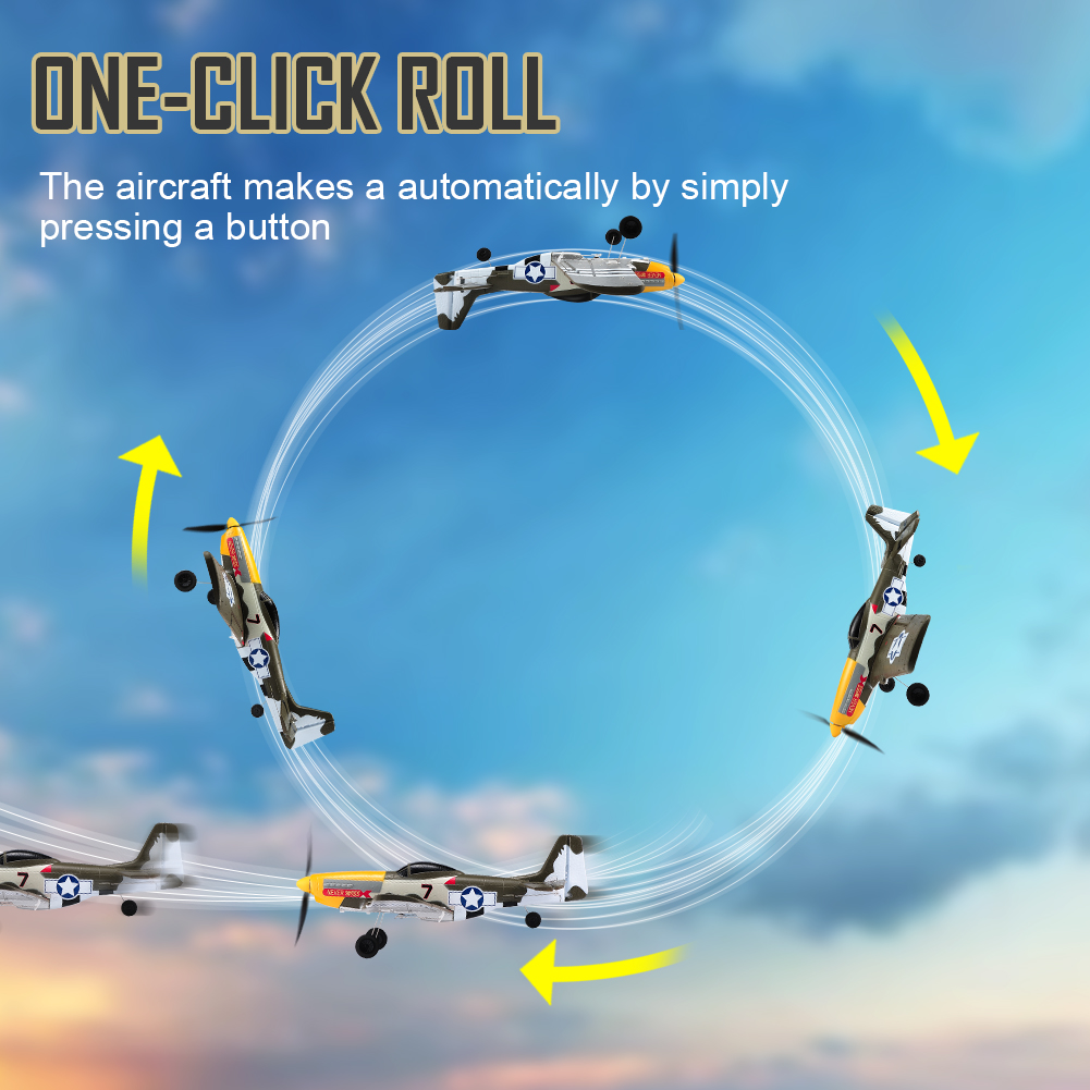 RC เครื่องบิน P51 Mustang 2.4G - Rc Helicopter Gyro บทวิจารณ์และราคา